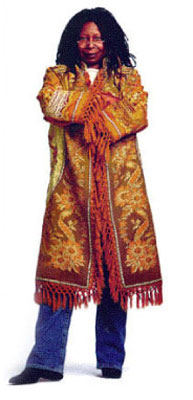 Whoopi Goldberg wearing Gallery Art Coat